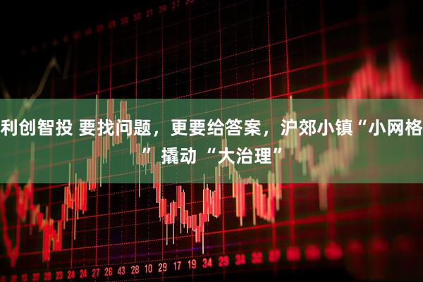 利创智投 要找问题，更要给答案，沪郊小镇“小网格” 撬动 “大治理”