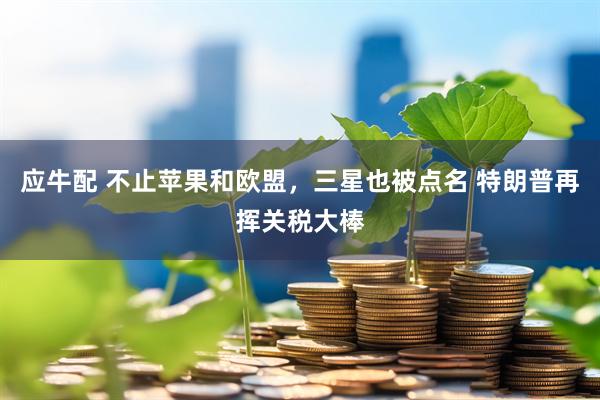 应牛配 不止苹果和欧盟，三星也被点名 特朗普再挥关税大棒