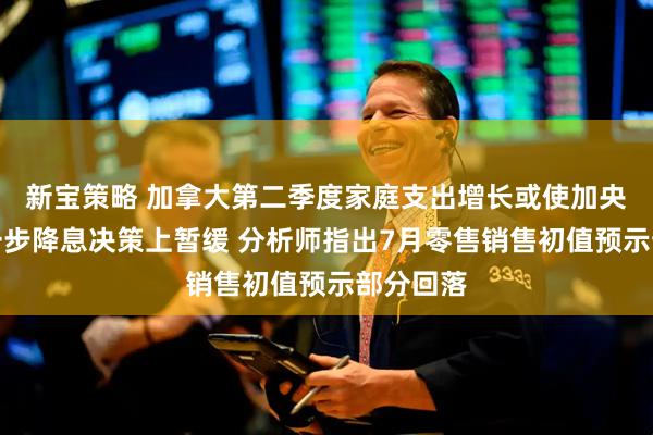 新宝策略 加拿大第二季度家庭支出增长或使加央行在进一步降息决策上暂缓 分析师指出7月零售销售初值预示部分回落
