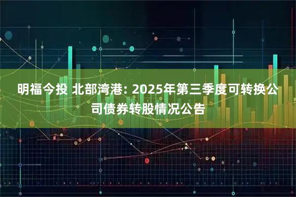 明福今投 北部湾港: 2025年第三季度可转换公司债券转股情况公告