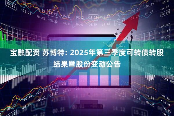 宝融配资 苏博特: 2025年第三季度可转债转股结果暨股份变动公告