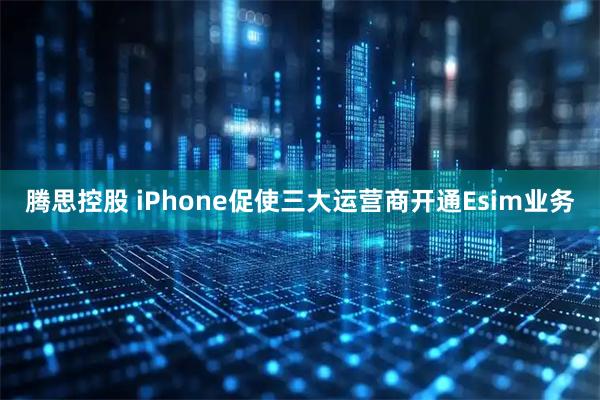 腾思控股 iPhone促使三大运营商开通Esim业务