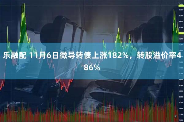 乐融配 11月6日微导转债上涨182%，转股溢价率486%
