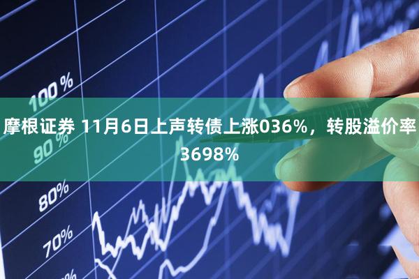 摩根证券 11月6日上声转债上涨036%，转股溢价率3698%